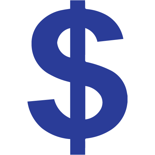 salary blue icon