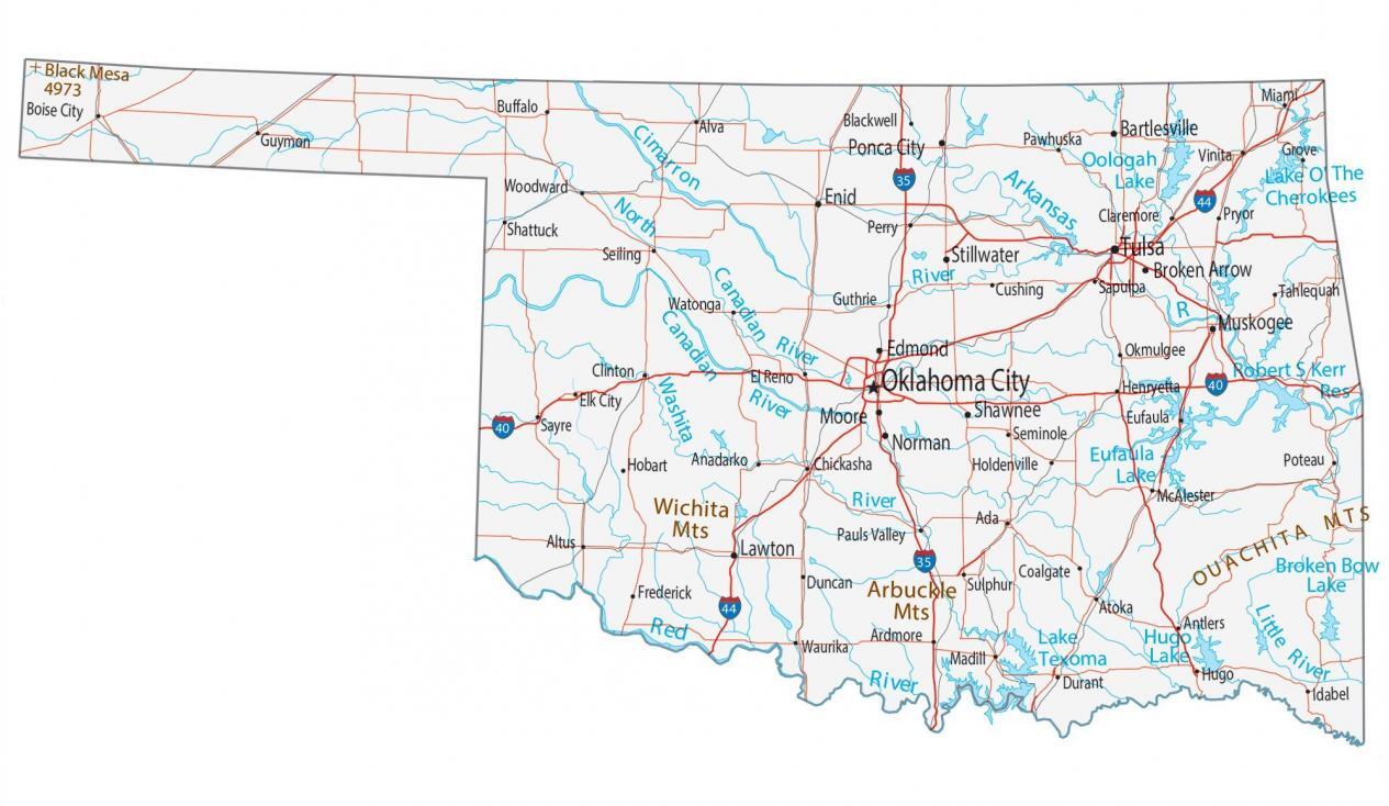 Oklahoma Map