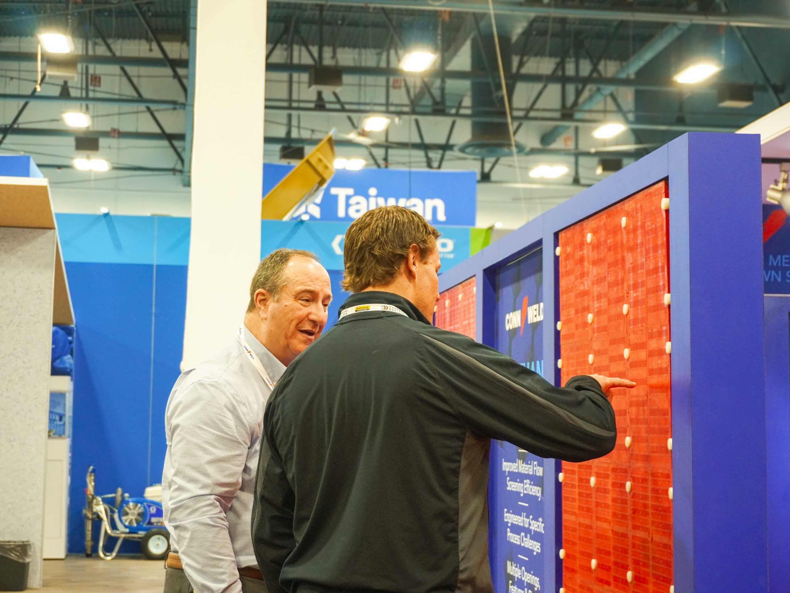 Conn-Weld booth display and event interaction